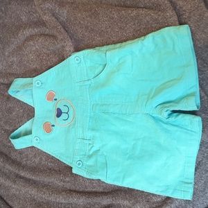 Candy house girls corduroy blue overalls size 18 to 24 months